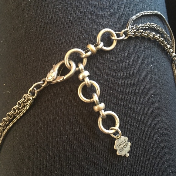 Lucky Brand triple strand chain necklace - Picture 4 of 4